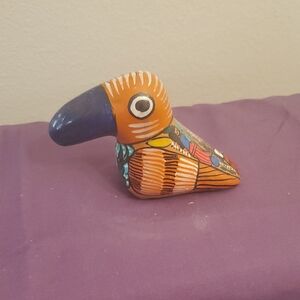 Colorful Ceramic Bird Figurine